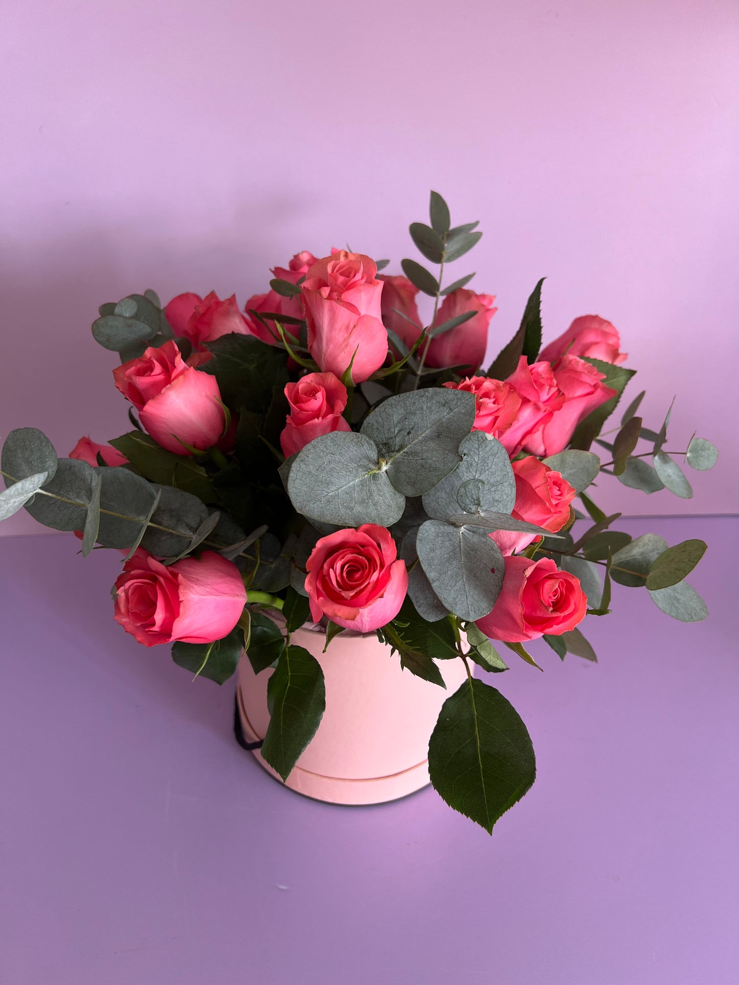 Round Flower Box Arrangement