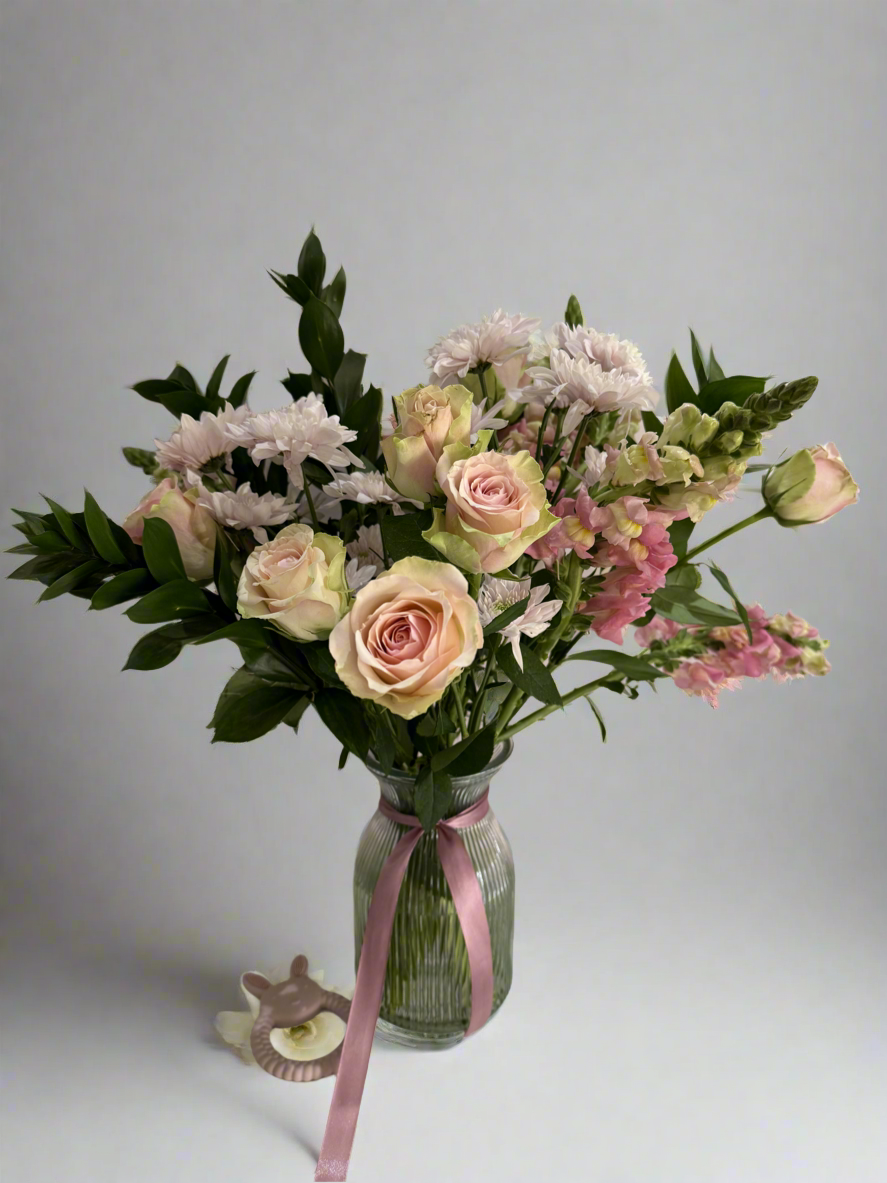 Welcome baby - Pink & White