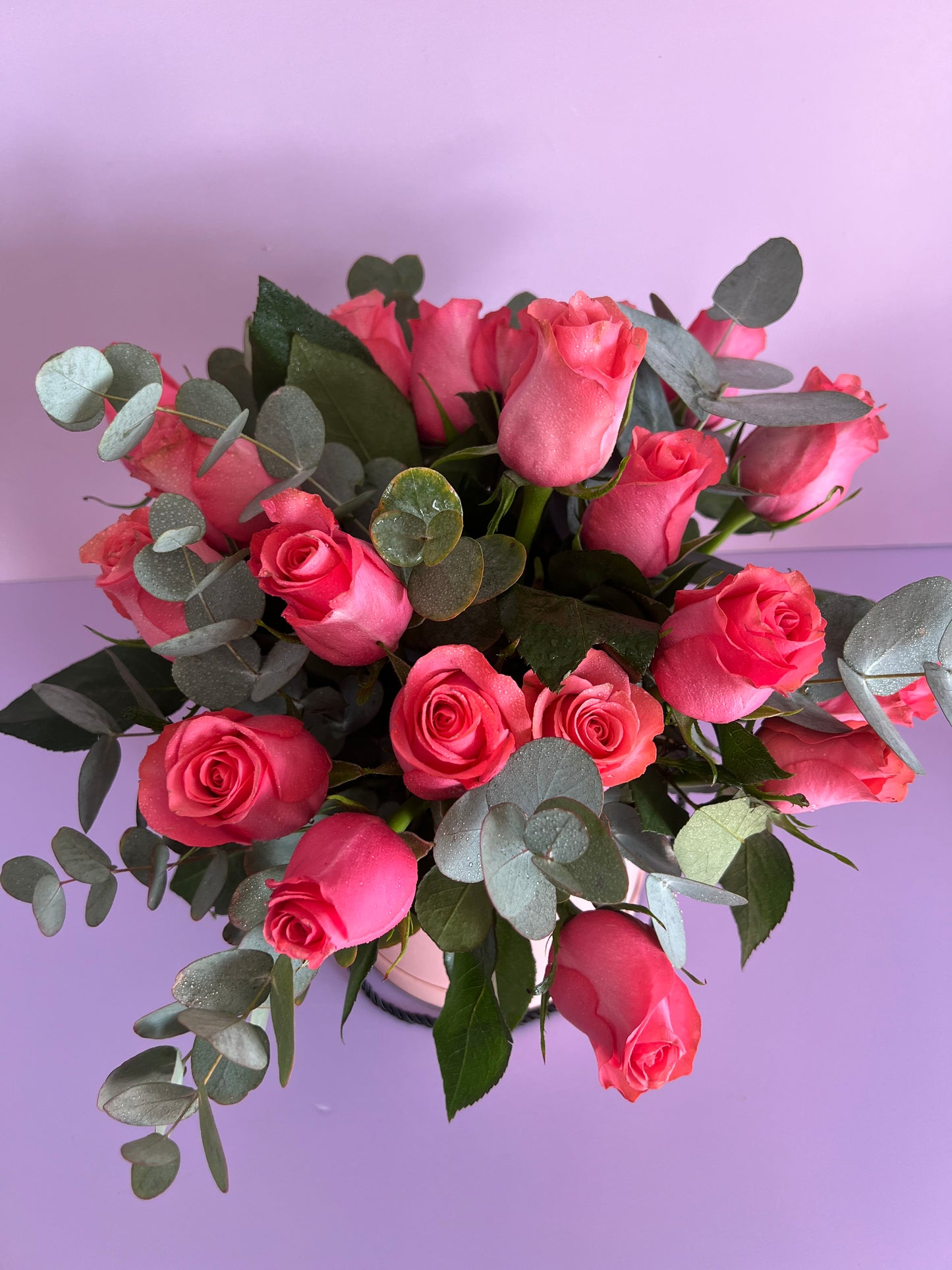 Round Flower Box Arrangement