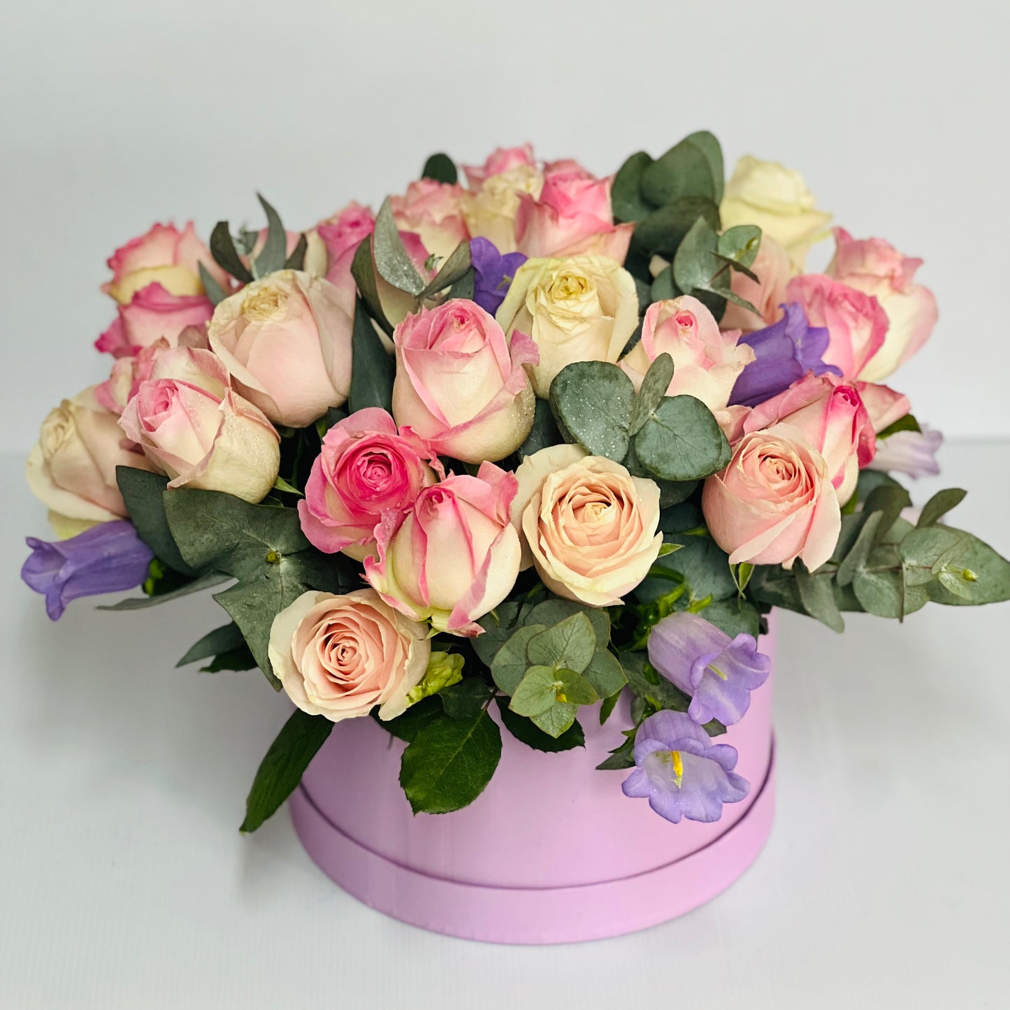 Round Flower Box Arrangement