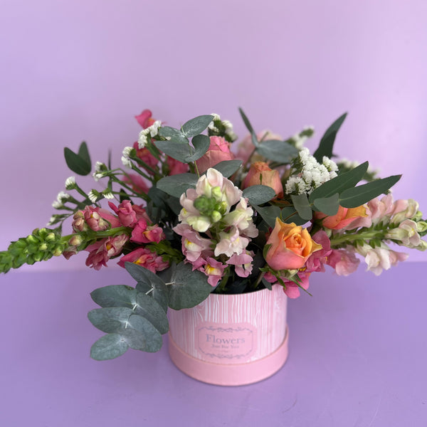 Round Flower Box Arrangement