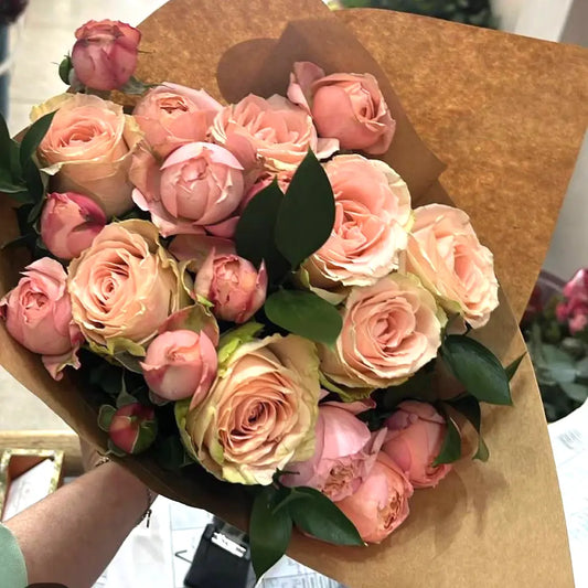 Soft Pink Garden Roses